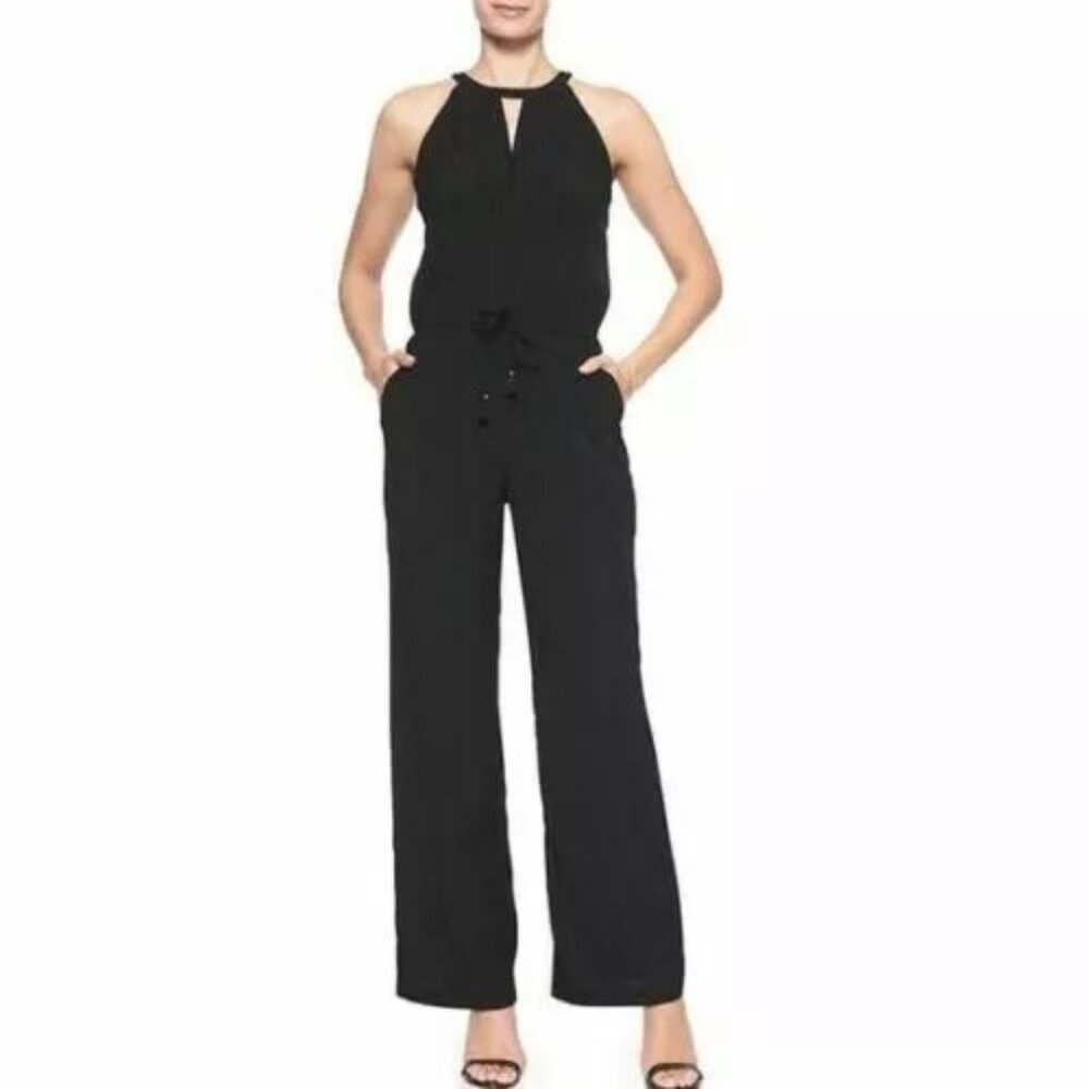 Banana Republic Factory Embroidered Halter Jumpsuit
